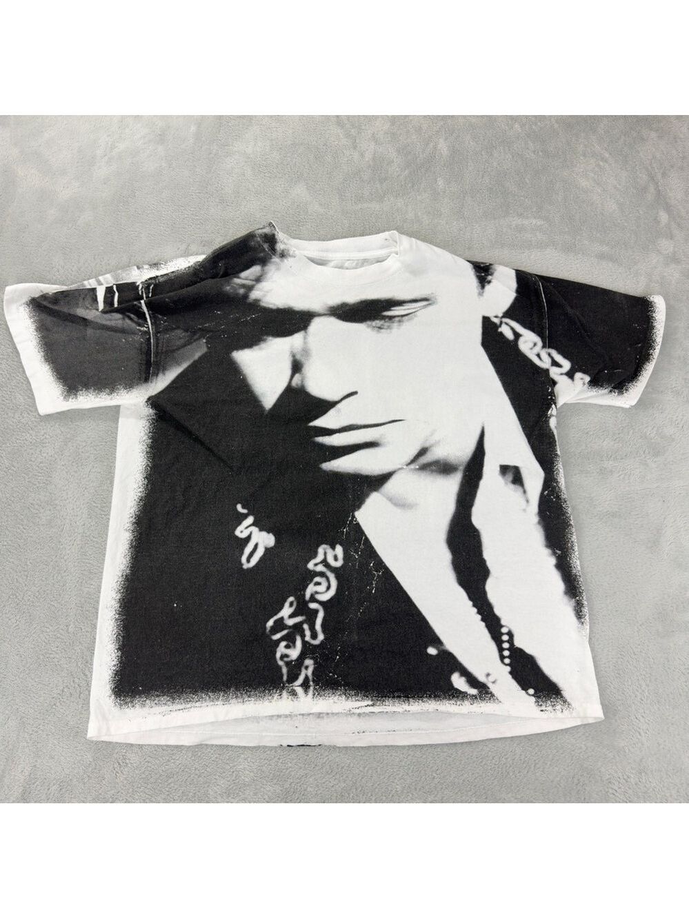 VTG John Cougar Mellencamp Men Sz XL AOP Whenever We Wanted Tour Single Stitch